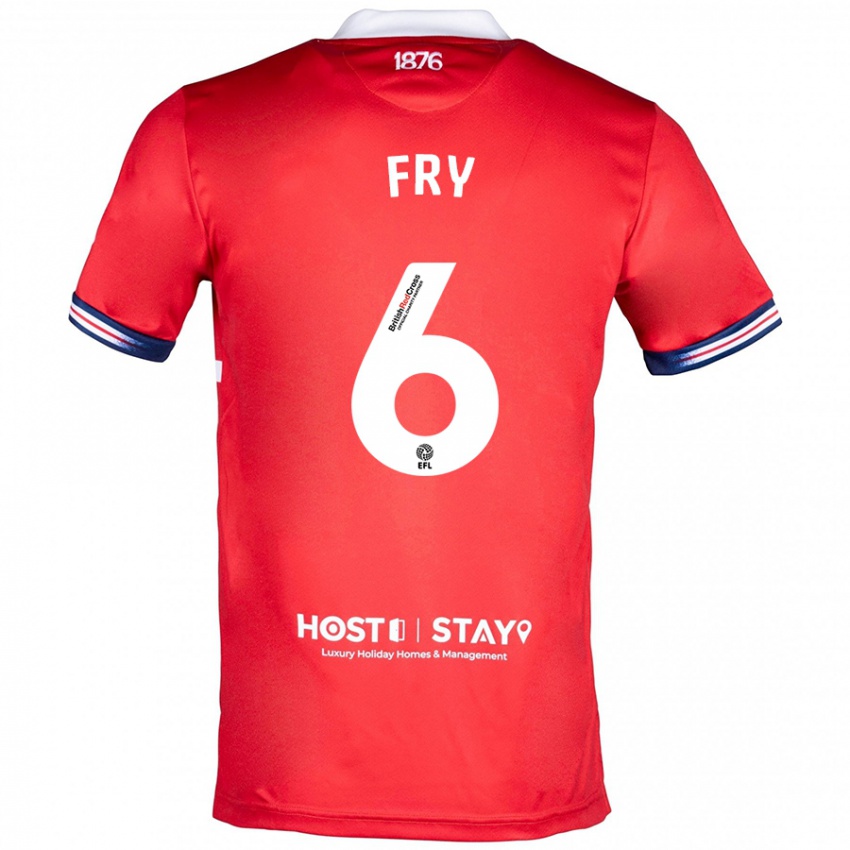 Kinder Dael Fry #6 Rot Heimtrikot Trikot 2023/24 T-Shirt Schweiz