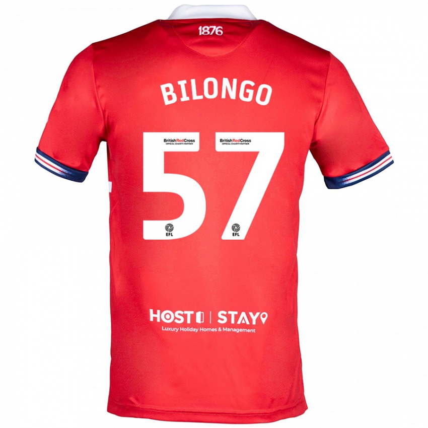 Kinder Bryant Bilongo #57 Rot Heimtrikot Trikot 2023/24 T-Shirt Schweiz