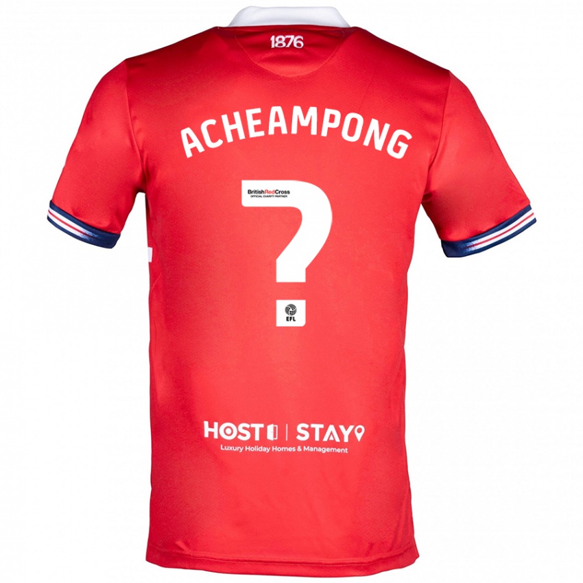 Kinder Prince Acheampong #0 Rot Heimtrikot Trikot 2023/24 T-Shirt Schweiz