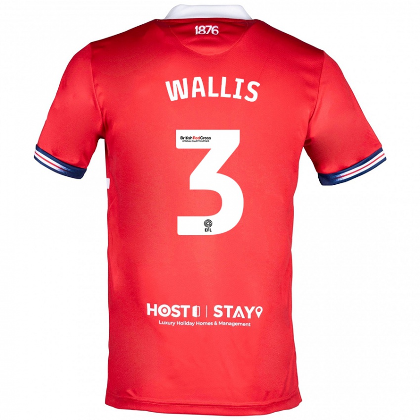 Kinder Emma Wallis #3 Rot Heimtrikot Trikot 2023/24 T-Shirt Schweiz