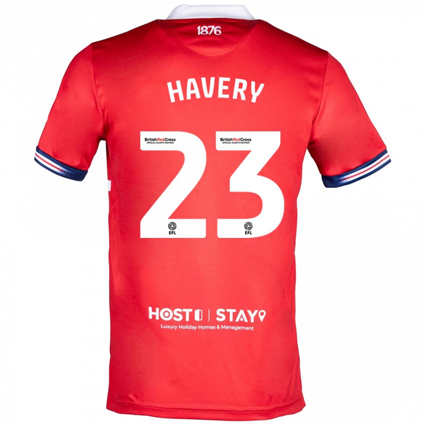 Kinder Nicole Havery #23 Rot Heimtrikot Trikot 2023/24 T-Shirt Schweiz