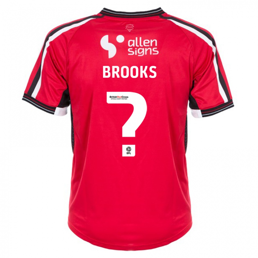 Kinder Billy Brooks #0 Rot Heimtrikot Trikot 2023/24 T-Shirt Schweiz