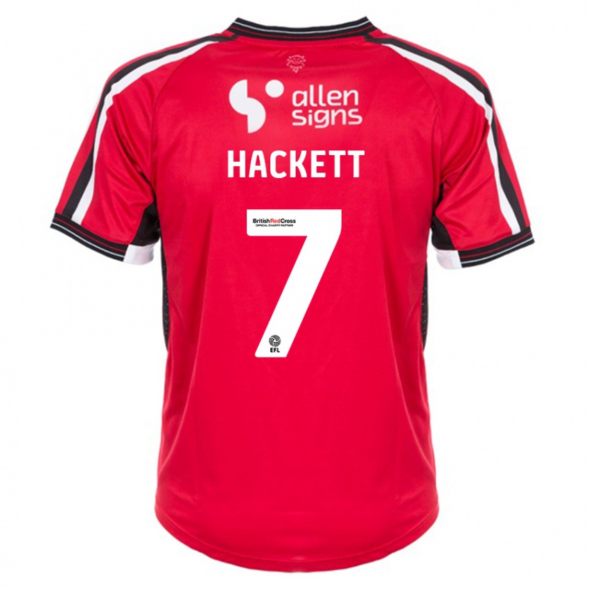 Kinder Reeco Hackett #7 Rot Heimtrikot Trikot 2023/24 T-Shirt Schweiz