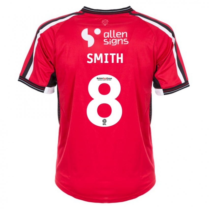 Kinder Alistair Smith #8 Rot Heimtrikot Trikot 2023/24 T-Shirt Schweiz