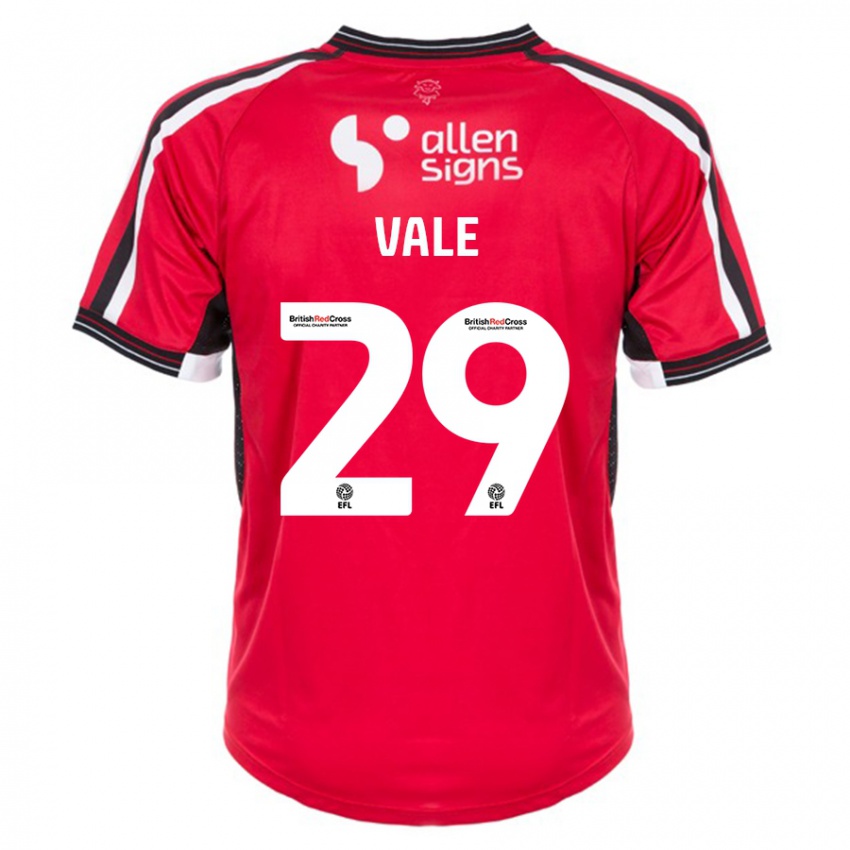 Kinder Jack Vale #29 Rot Heimtrikot Trikot 2023/24 T-Shirt Schweiz