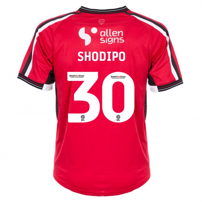 Kinder Olamide Shodipo #30 Rot Heimtrikot Trikot 2023/24 T-Shirt Schweiz