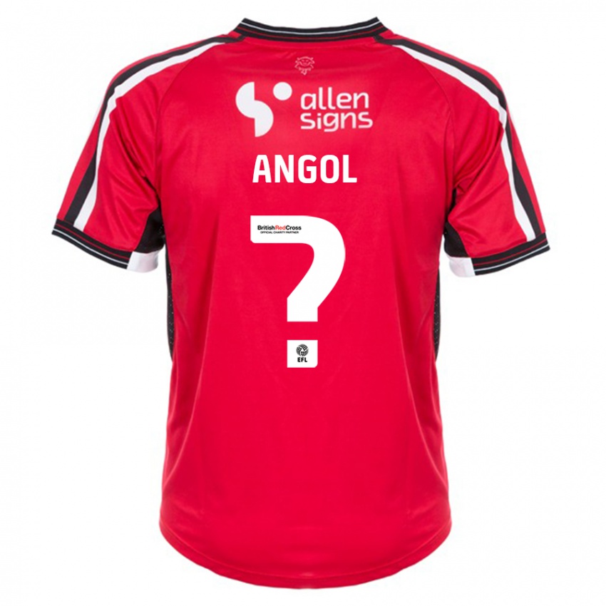 Kinder Mekhi Angol #0 Rot Heimtrikot Trikot 2023/24 T-Shirt Schweiz