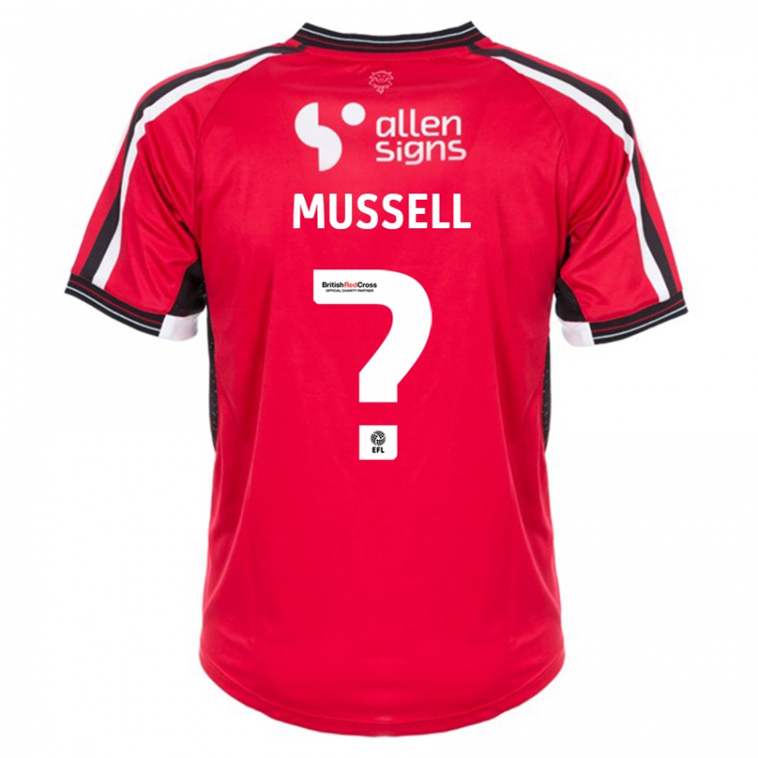 Kinder Theo Mussell #0 Rot Heimtrikot Trikot 2023/24 T-Shirt Schweiz