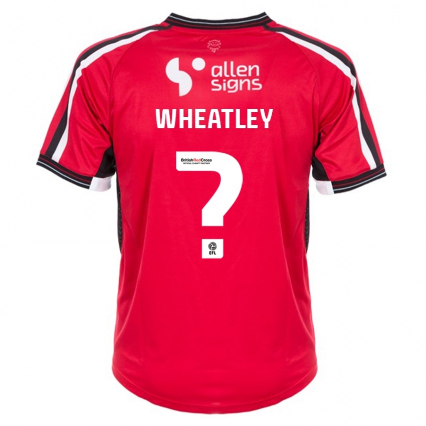 Kinder Kyrell Wheatley #0 Rot Heimtrikot Trikot 2023/24 T-Shirt Schweiz