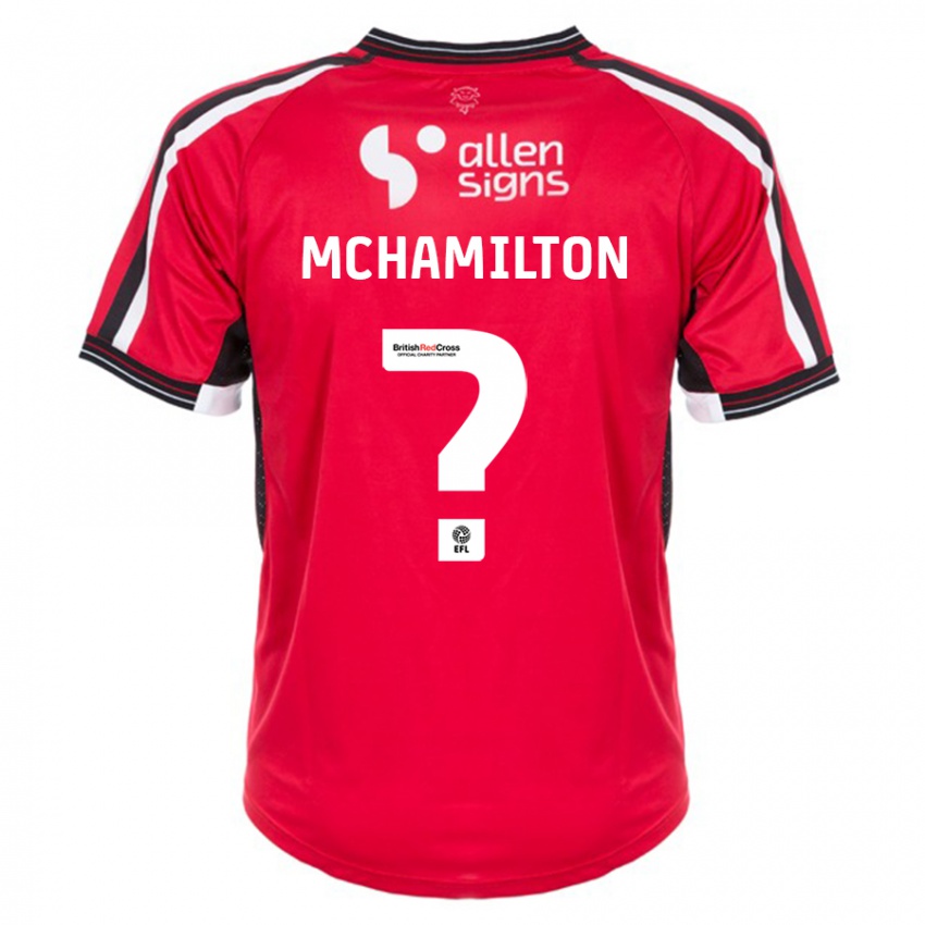 Kinder Toni Mchamilton #0 Rot Heimtrikot Trikot 2023/24 T-Shirt Schweiz