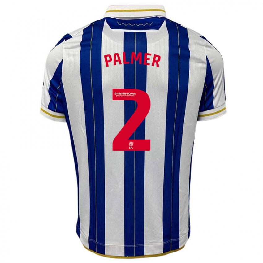 Kinder Liam Palmer #2 Blau Weiss Heimtrikot Trikot 2023/24 T-Shirt Schweiz