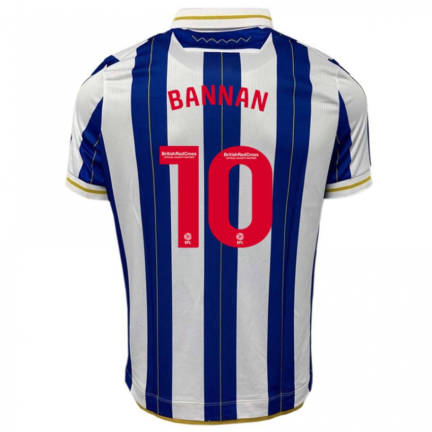 Kinder Barry Bannan #10 Blau Weiss Heimtrikot Trikot 2023/24 T-Shirt Schweiz