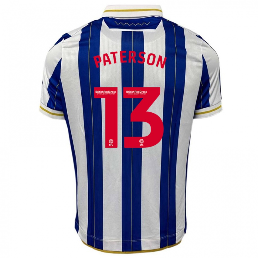 Kinder Callum Paterson #13 Blau Weiss Heimtrikot Trikot 2023/24 T-Shirt Schweiz