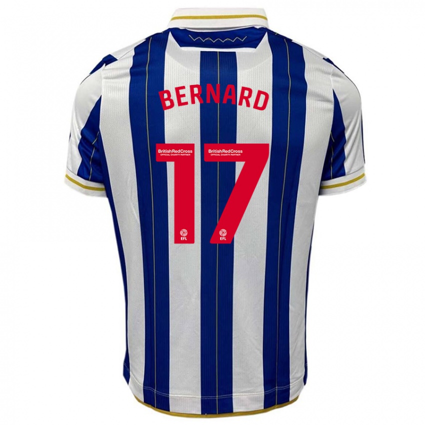 Kinder Di'shon Bernard #17 Blau Weiss Heimtrikot Trikot 2023/24 T-Shirt Schweiz