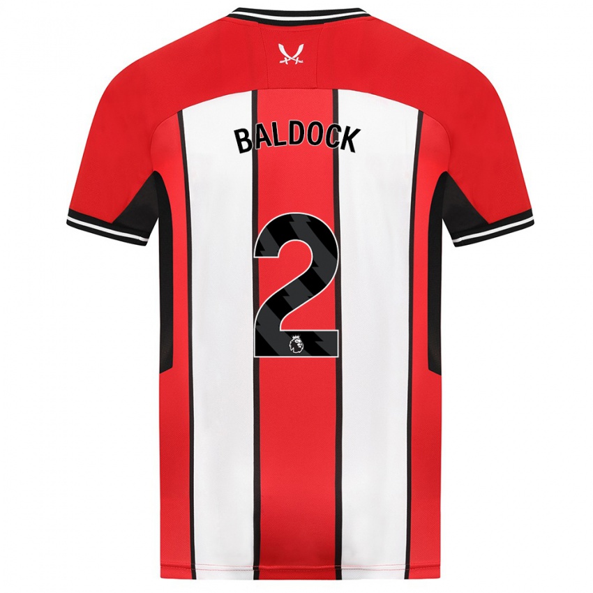 Kinder George Baldock #2 Rot Heimtrikot Trikot 2023/24 T-Shirt Schweiz