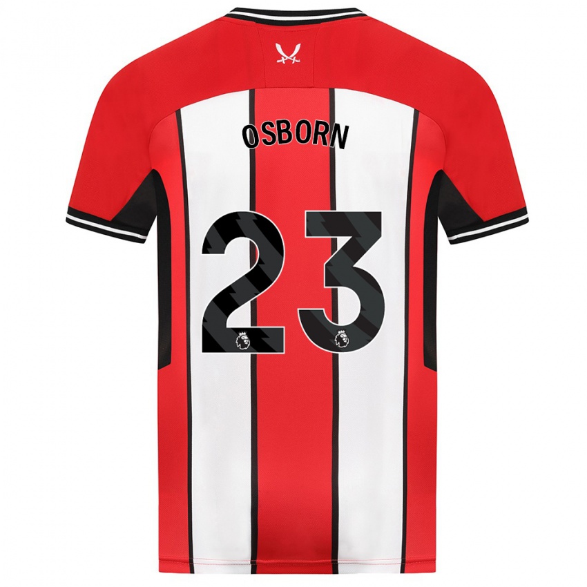 Kinder Ben Osborn #23 Rot Heimtrikot Trikot 2023/24 T-Shirt Schweiz