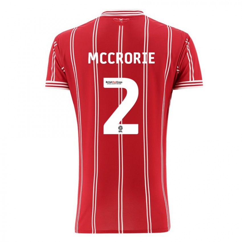 Kinder Ross Mccrorie #2 Rot Heimtrikot Trikot 2023/24 T-Shirt Schweiz