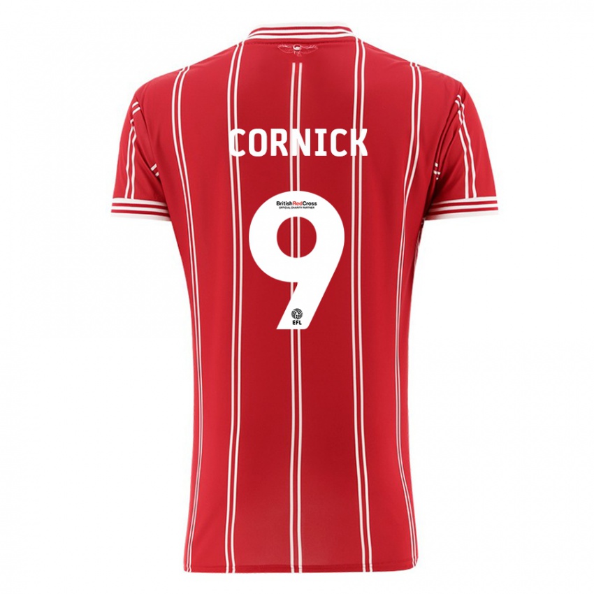 Kinder Harry Cornick #9 Rot Heimtrikot Trikot 2023/24 T-Shirt Schweiz