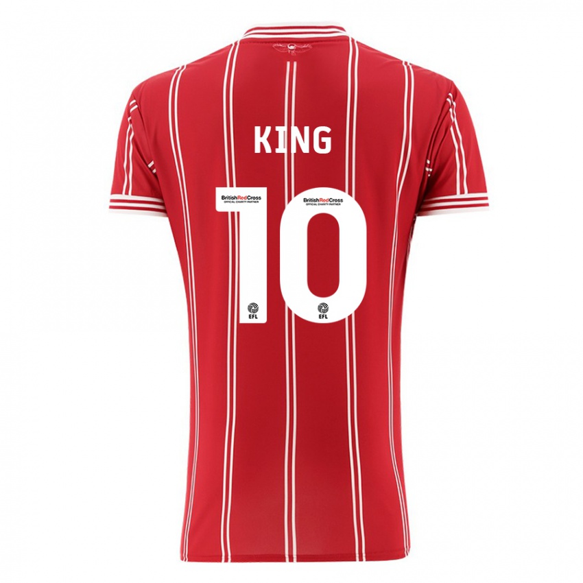 Kinder Andy King #10 Rot Heimtrikot Trikot 2023/24 T-Shirt Schweiz