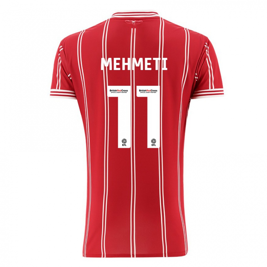 Kinder Anis Mehmeti #11 Rot Heimtrikot Trikot 2023/24 T-Shirt Schweiz