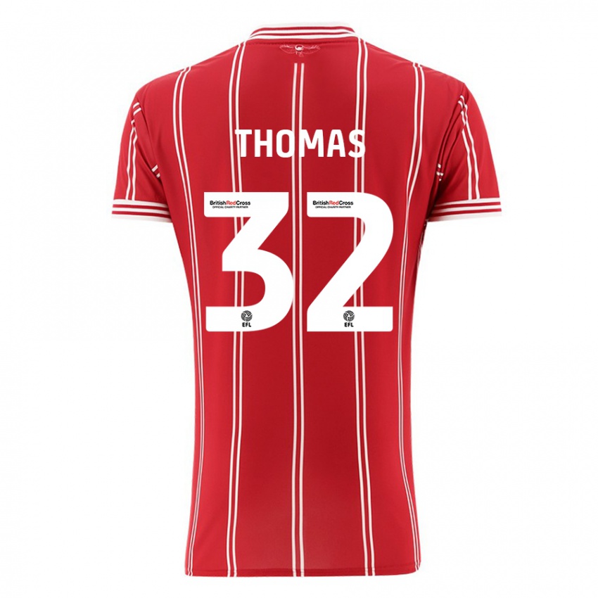 Kinder Lewis Thomas #32 Rot Heimtrikot Trikot 2023/24 T-Shirt Schweiz