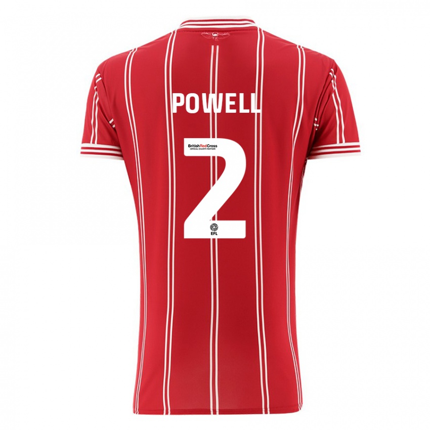 Kinder Ella Powell #2 Rot Heimtrikot Trikot 2023/24 T-Shirt Schweiz