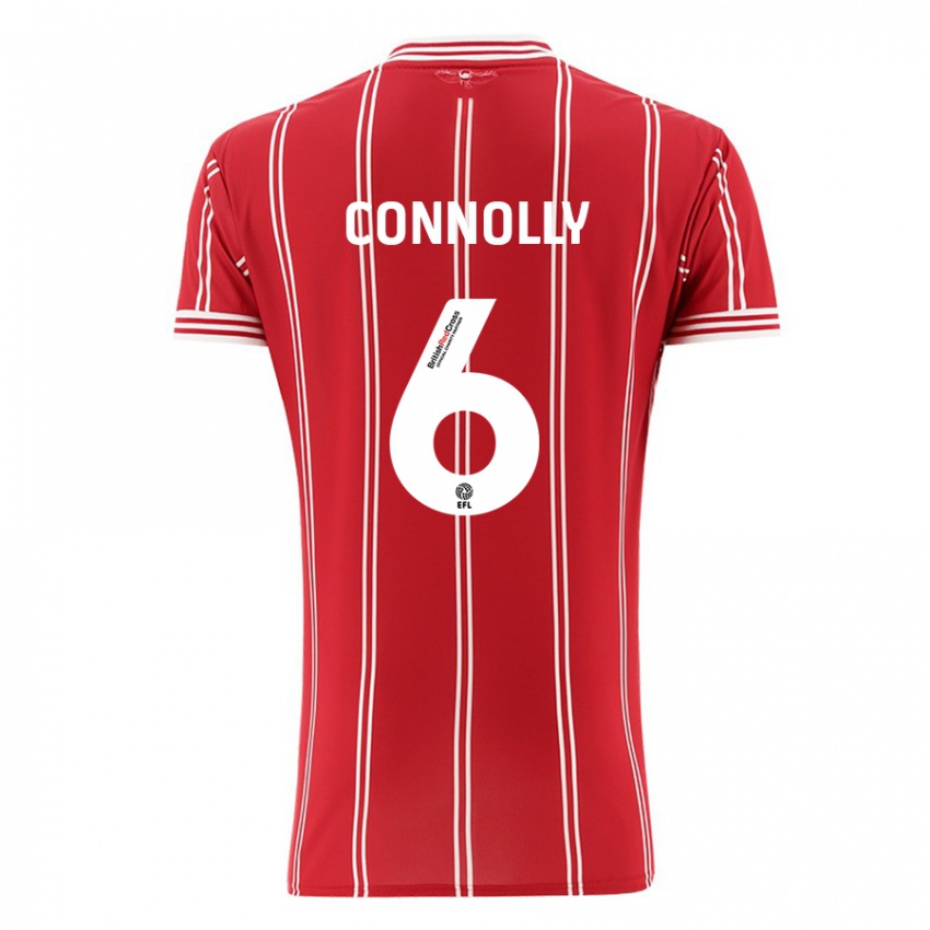 Kinder Megan Connolly #6 Rot Heimtrikot Trikot 2023/24 T-Shirt Schweiz