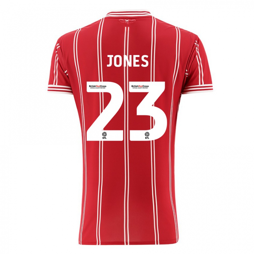 Kinder Carrie Jones #23 Rot Heimtrikot Trikot 2023/24 T-Shirt Schweiz