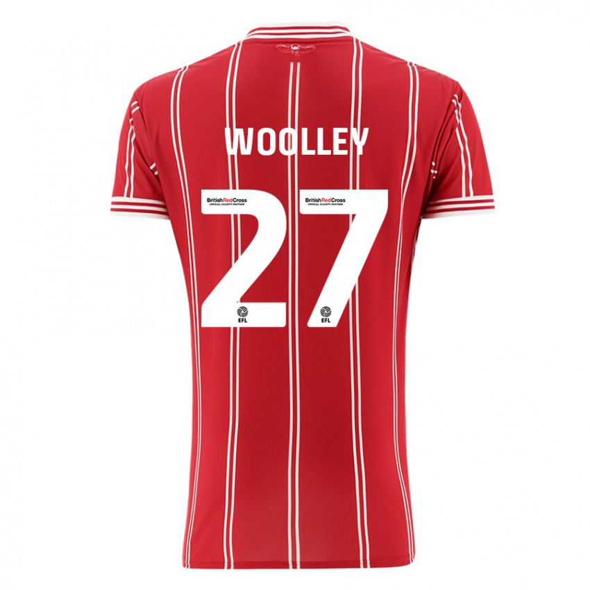 Kinder Jesse Woolley #27 Rot Heimtrikot Trikot 2023/24 T-Shirt Schweiz