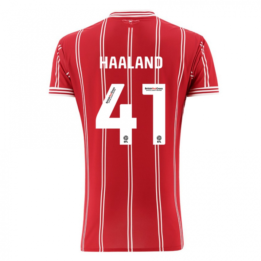 Kinder Benedicte Haaland #41 Rot Heimtrikot Trikot 2023/24 T-Shirt Schweiz