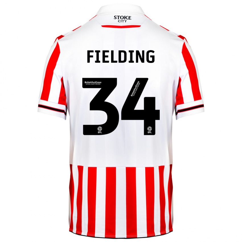 Kinder Frank Fielding #34 Rot-Weiss Heimtrikot Trikot 2023/24 T-Shirt Schweiz