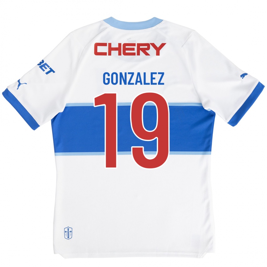 Kinder Bryan González #19 Weiß Heimtrikot Trikot 2023/24 T-Shirt Schweiz