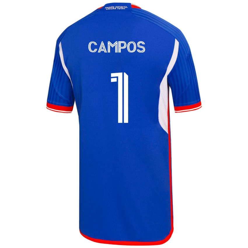 Kinder Cristóbal Campos #1 Blau Heimtrikot Trikot 2023/24 T-Shirt Schweiz