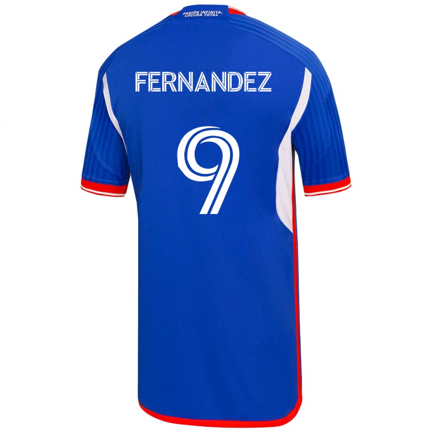 Kinder Leandro Fernández #9 Blau Heimtrikot Trikot 2023/24 T-Shirt Schweiz