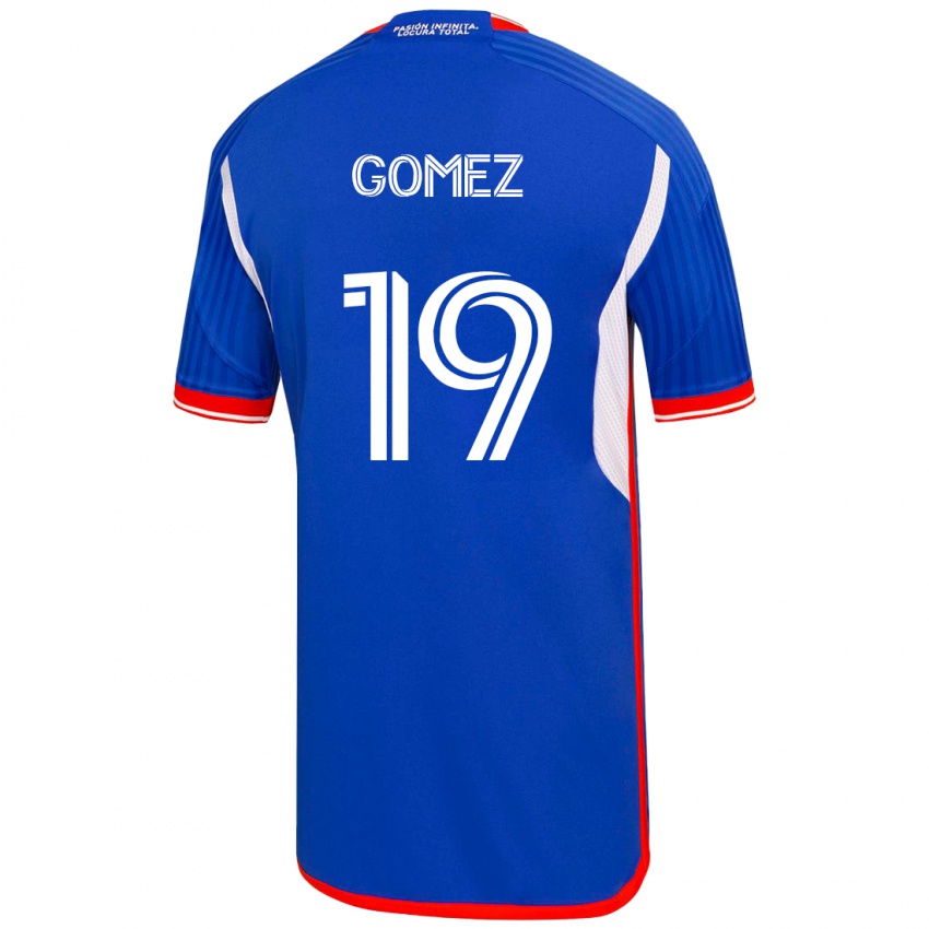 Kinder Juan Pablo Gómez #19 Blau Heimtrikot Trikot 2023/24 T-Shirt Schweiz