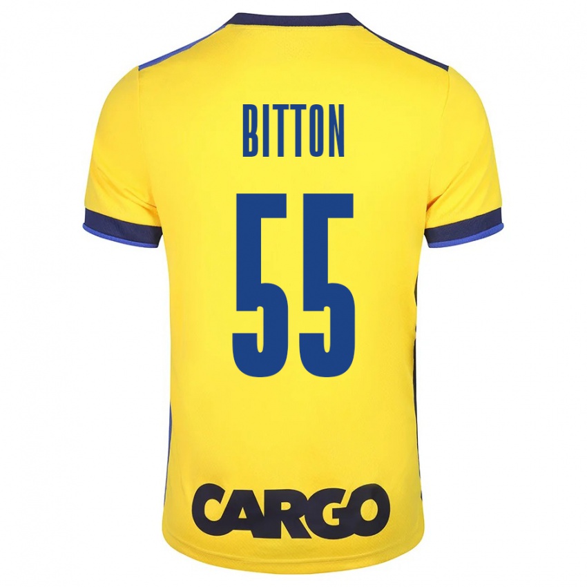 Kinder Nir Bitton #55 Gelb Heimtrikot Trikot 2023/24 T-Shirt Schweiz