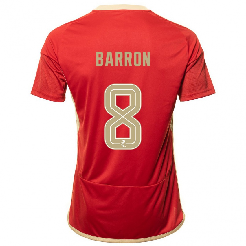 Kinder Connor Barron #8 Rot Heimtrikot Trikot 2023/24 T-Shirt Schweiz