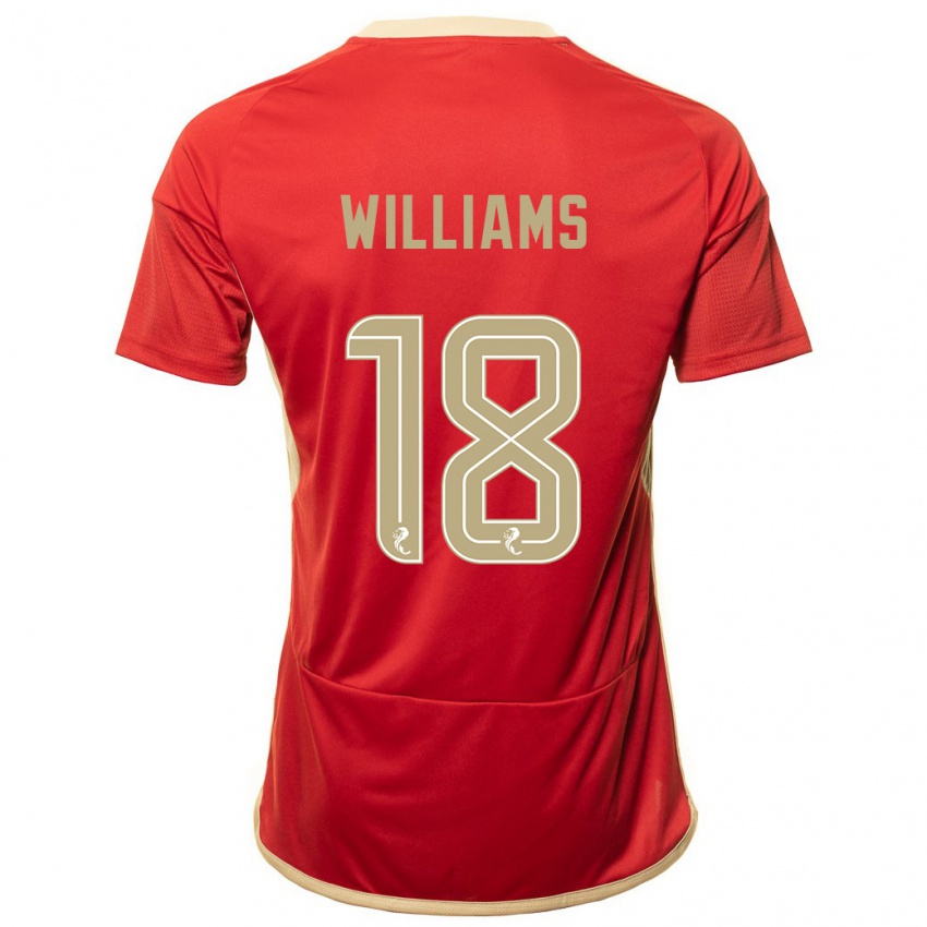 Kinder Rhys Williams #18 Rot Heimtrikot Trikot 2023/24 T-Shirt Schweiz