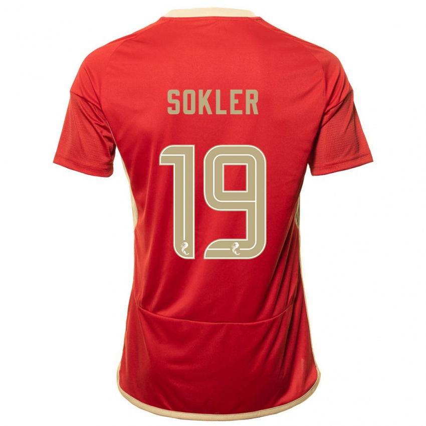 Kinder Ester Sokler #19 Rot Heimtrikot Trikot 2023/24 T-Shirt Schweiz