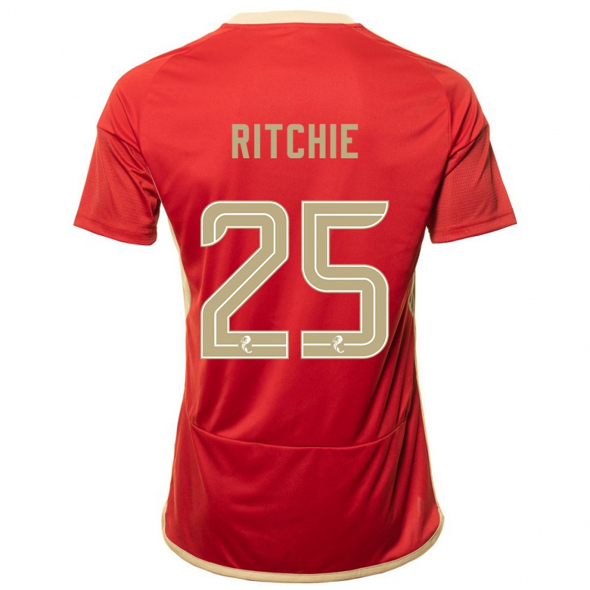 Kinder Tom Ritchie #25 Rot Heimtrikot Trikot 2023/24 T-Shirt Schweiz