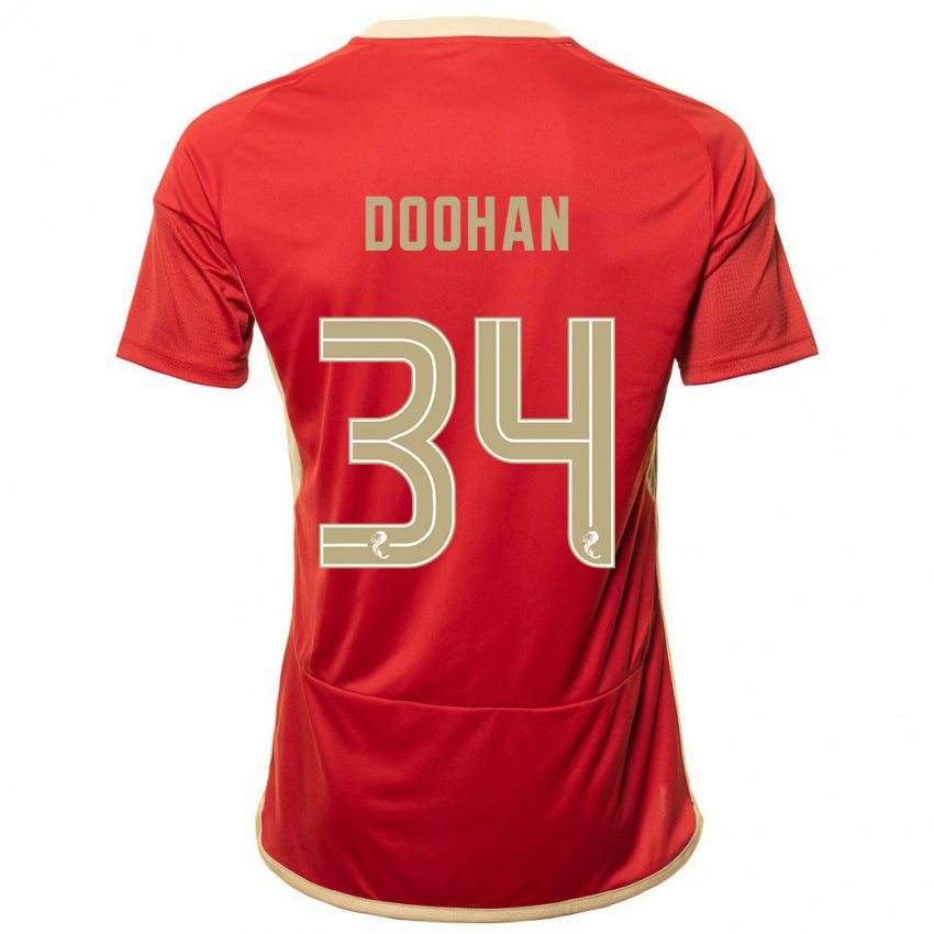 Kinder Ross Doohan #34 Rot Heimtrikot Trikot 2023/24 T-Shirt Schweiz