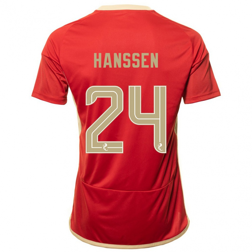 Kinder Nadine Hanssen #24 Rot Heimtrikot Trikot 2023/24 T-Shirt Schweiz