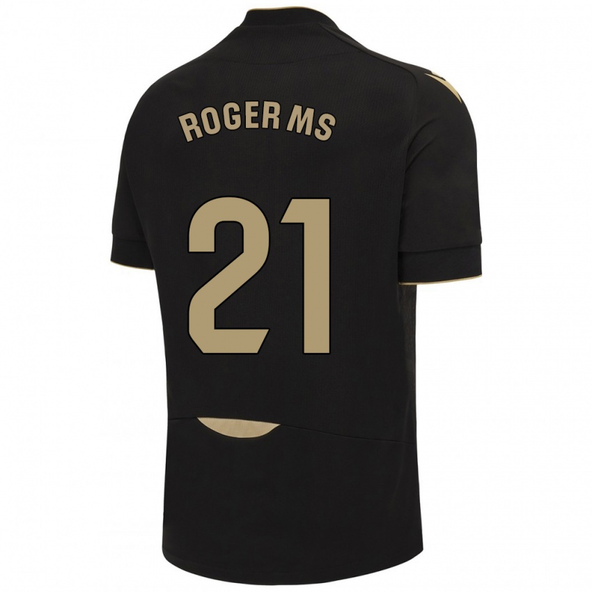 Kinder Roger Martí #21 Schwarz Auswärtstrikot Trikot 2023/24 T-Shirt Schweiz