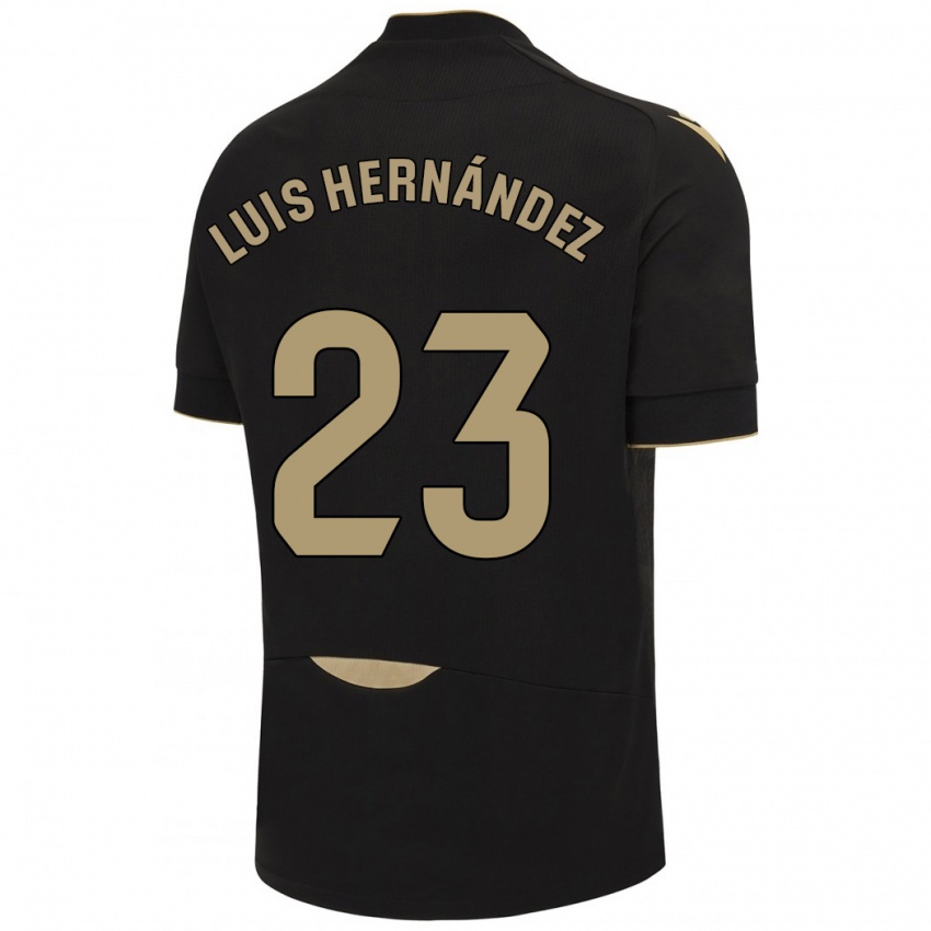 Kinder Luis Hernández #23 Schwarz Auswärtstrikot Trikot 2023/24 T-Shirt Schweiz