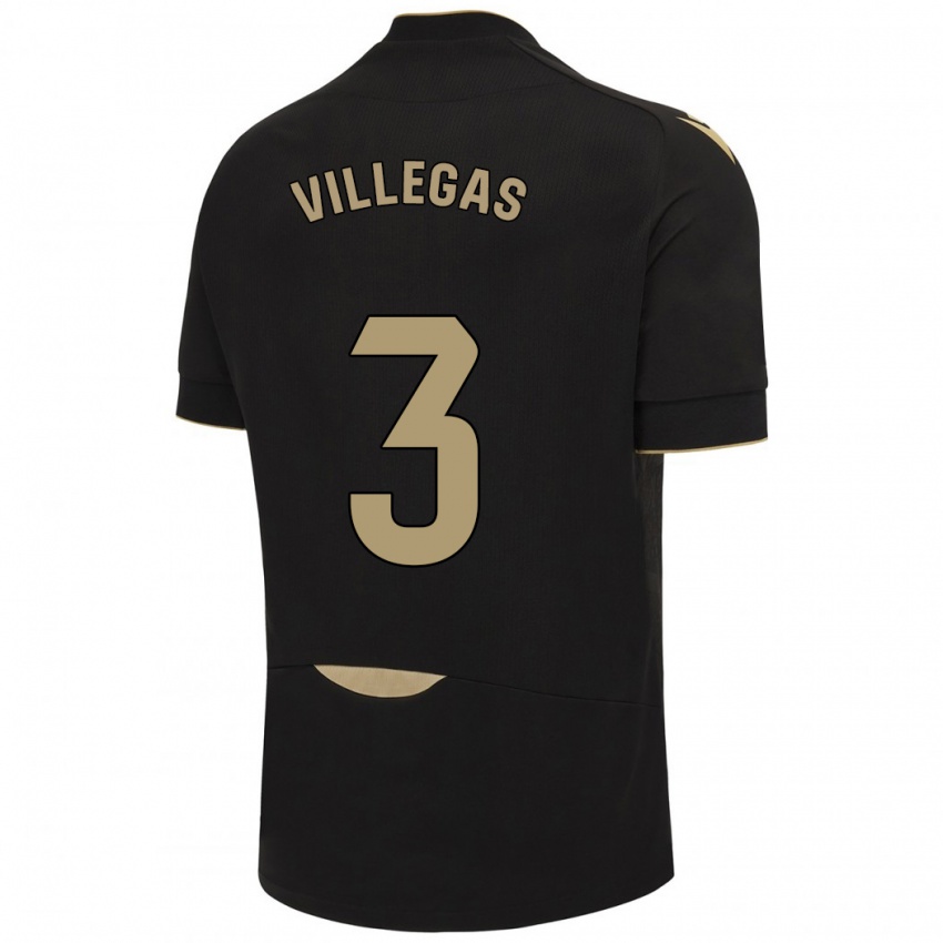 Kinder Virginia Villegas Rico #3 Schwarz Auswärtstrikot Trikot 2023/24 T-Shirt Schweiz