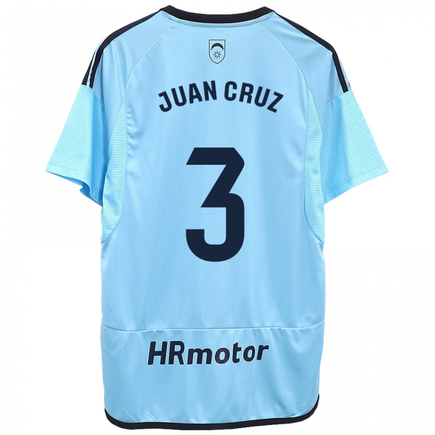 Kinder Juan Cruz #3 Blau Auswärtstrikot Trikot 2023/24 T-Shirt Schweiz