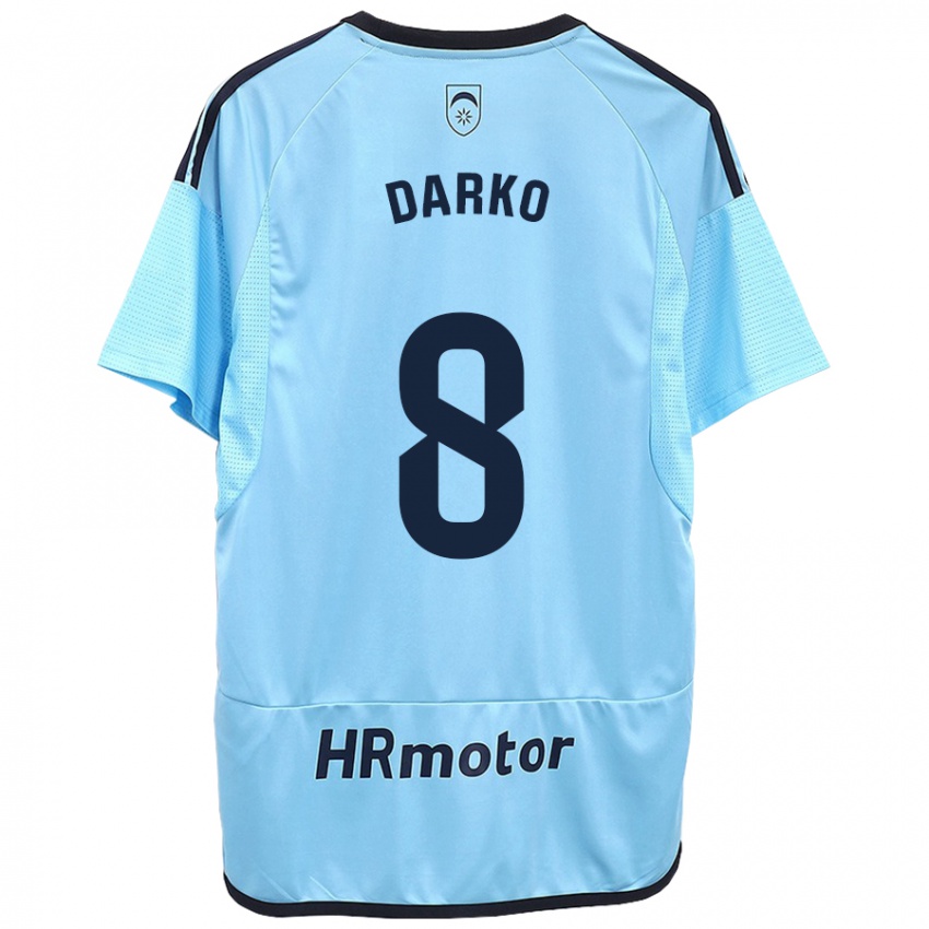 Kinder Darko Brasanac #8 Blau Auswärtstrikot Trikot 2023/24 T-Shirt Schweiz