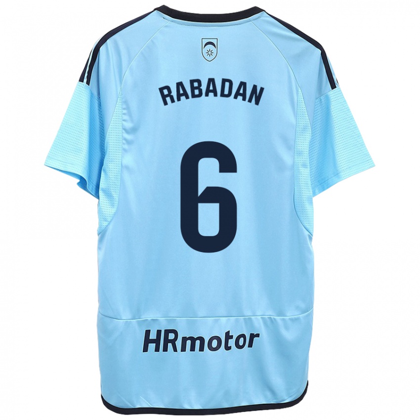 Kinder David Rabadán #6 Blau Auswärtstrikot Trikot 2023/24 T-Shirt Schweiz