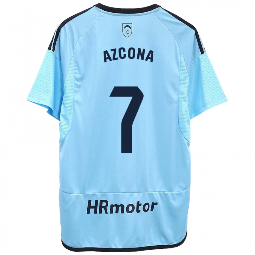 Kinder Rubén Azcona #7 Blau Auswärtstrikot Trikot 2023/24 T-Shirt Schweiz