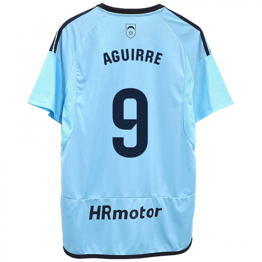 Kinder Jorge Aguirre #9 Blau Auswärtstrikot Trikot 2023/24 T-Shirt Schweiz